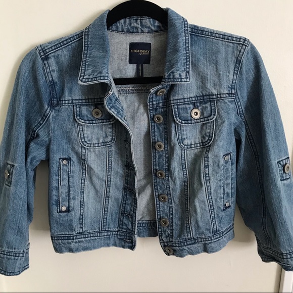 Highway Jeans Jackets & Blazers - Cropped Jean Jacket Med Euc